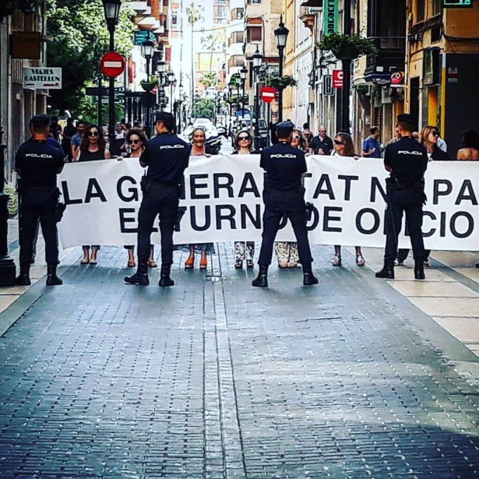 Protesta en Castellón